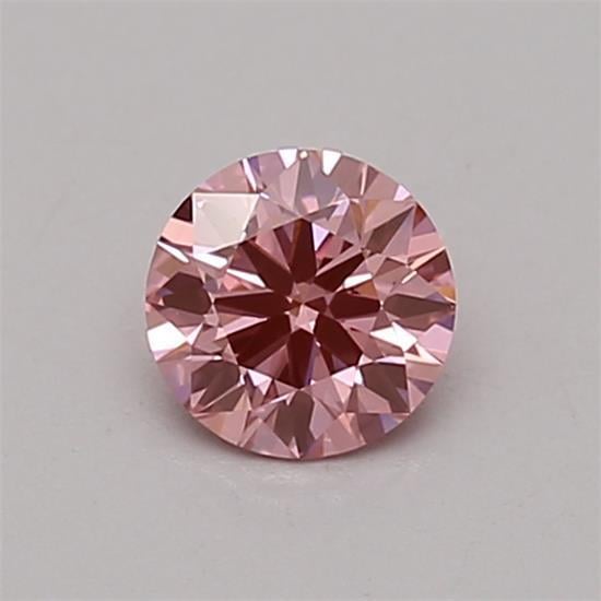 0.38 Ct. Fancy Vivid Pink Round Lab Grown Diamond