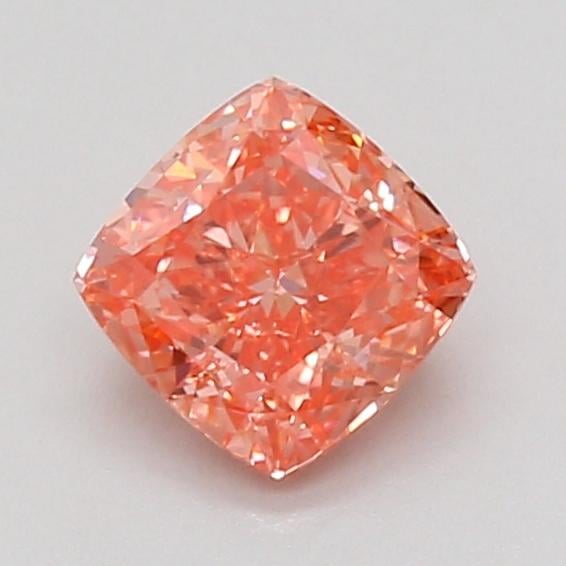 1.04 Ct. Fancy Vivid Pink Cushion Lab Grown Diamond