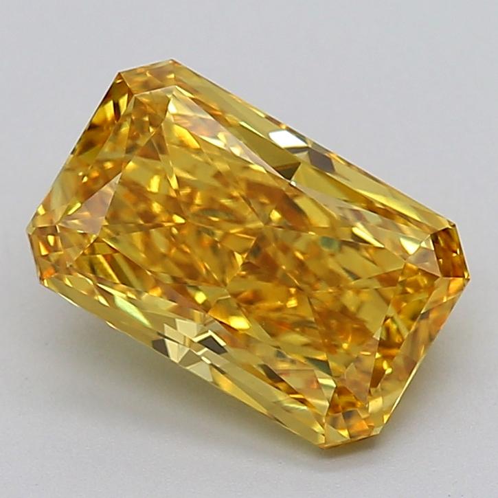 3.56 Ct. Fancy Vivid  Yellow Radiant Lab Grown Diamond
