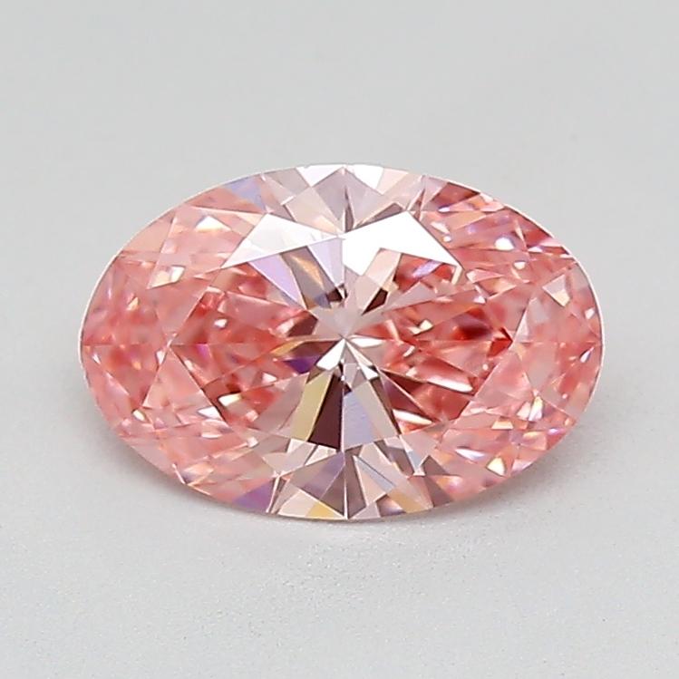 1.08 Ct. Fancy Vivid  Pink Oval Lab Grown Diamond