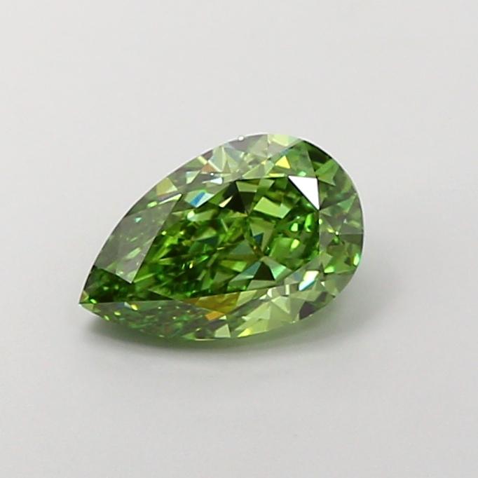 2.04 Ct. Fancy Vivid Green Pear Lab Grown Diamond