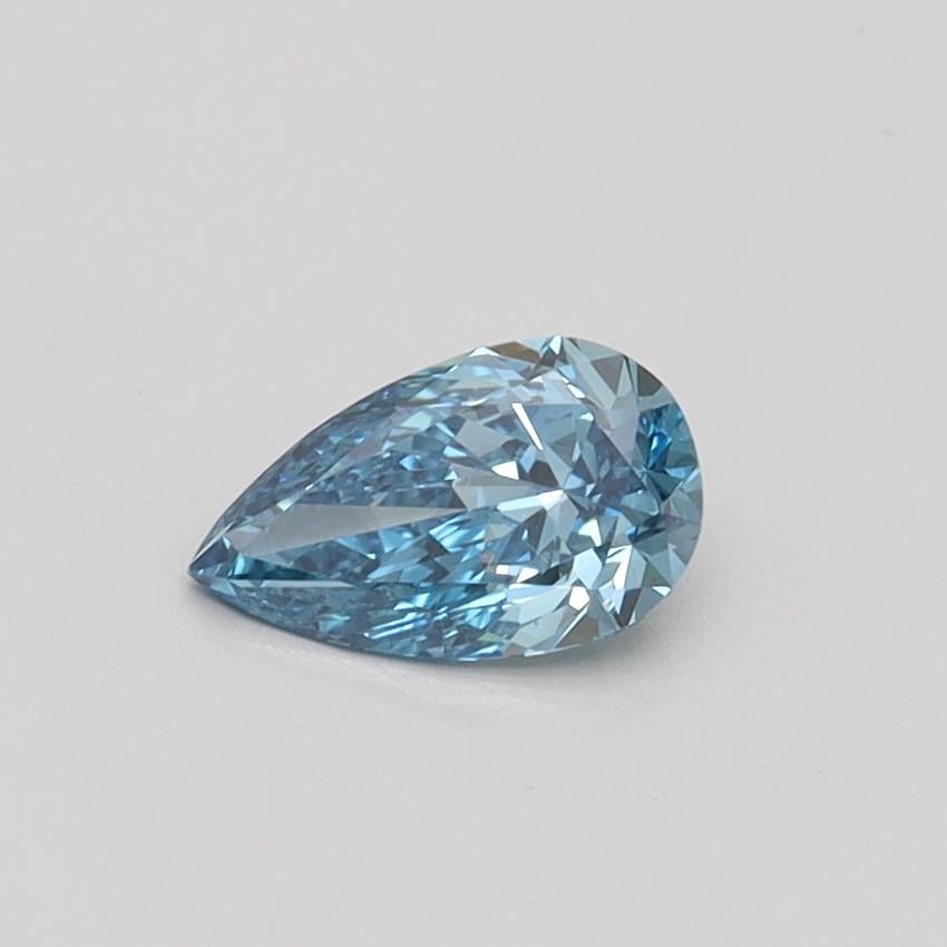 0.41 Ct. Fancy Vivid Blue Pear Lab Grown Diamond