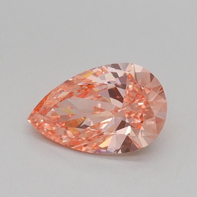 0.54 Ct. Fancy Intense Pink Pear Lab Grown Diamond