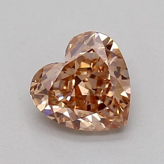 0.27 Ct. Light  Brown Heart Lab Grown Diamond