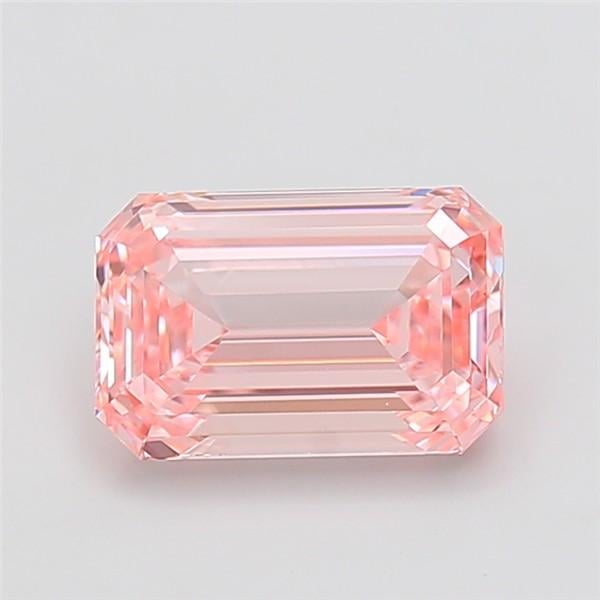 3.21 Ct. Fancy Intense Pink Emerald Lab Grown Diamond
