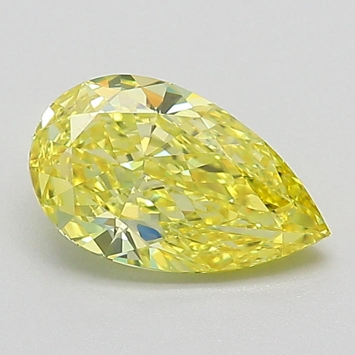 1.11 Ct. Fancy Intense Yellow Pear Lab Grown Diamond