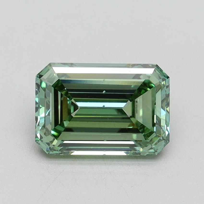 1.52 Ct. Fancy Vivid Green Emerald Lab Grown Diamond