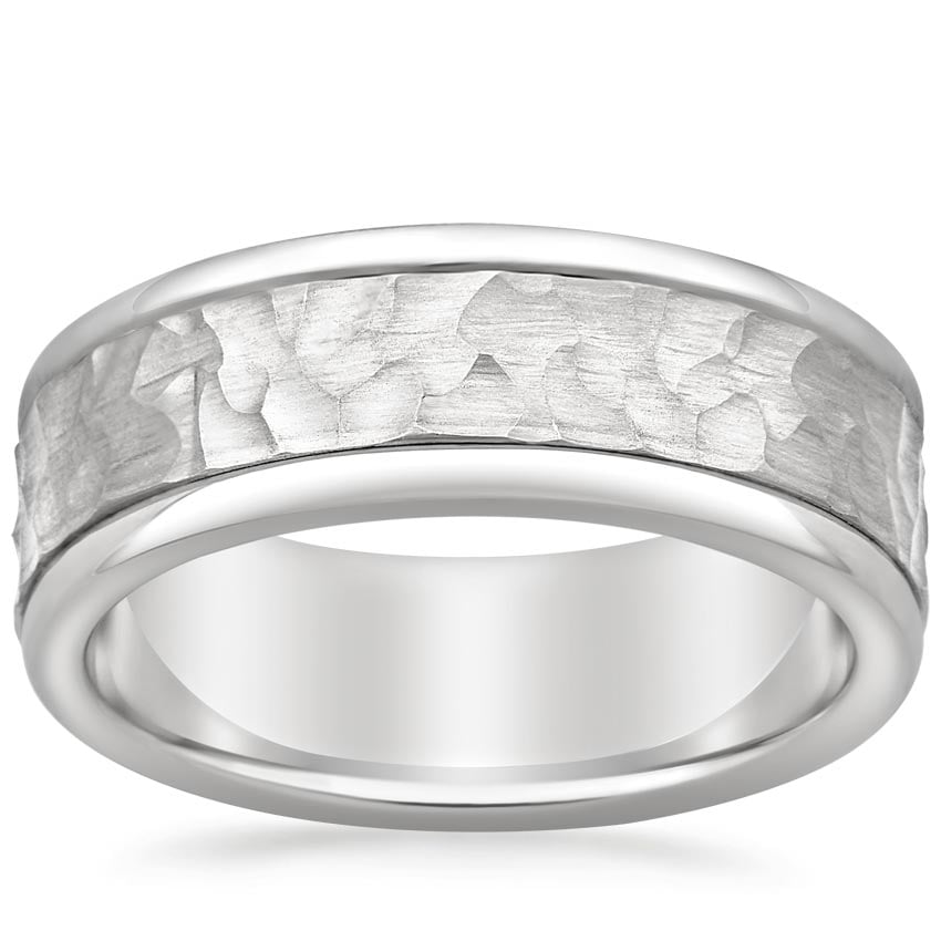 Dune Wedding Ring in 18K White Gold