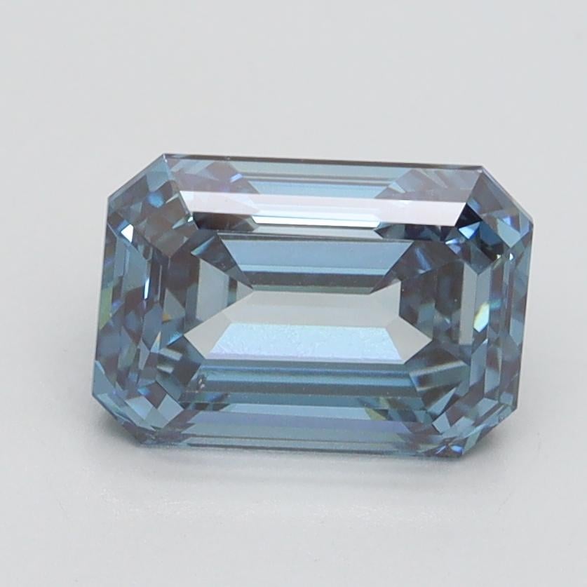 2.03 Ct. Fancy Intense Blue Emerald Lab Grown Diamond