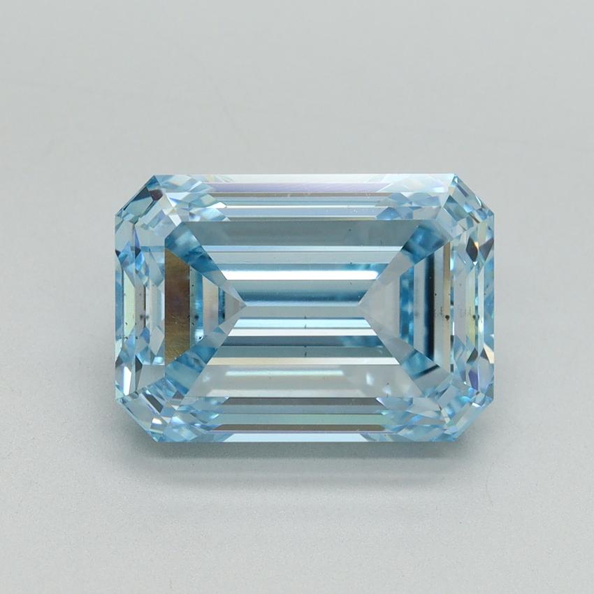 4.71 Ct. Fancy Intense Blue Emerald Lab Grown Diamond
