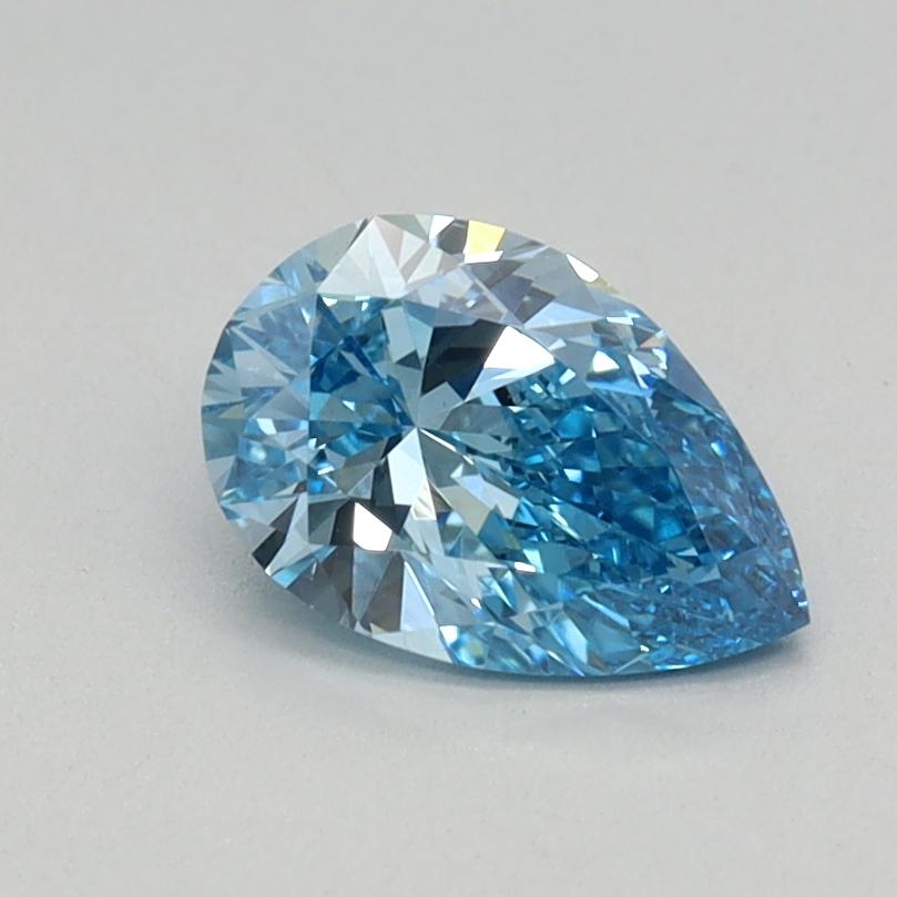 0.53 Ct. Fancy Vivid Blue Pear Lab Grown Diamond