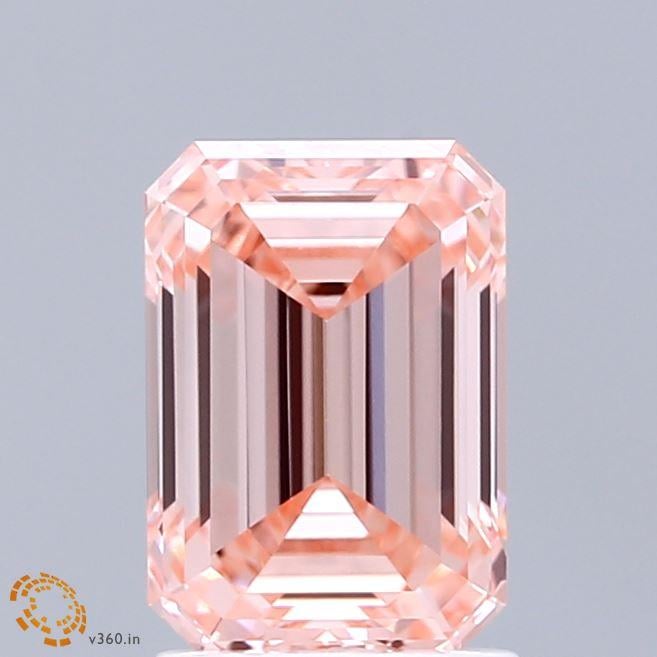 1.93 Ct. Fancy Vivid Pink Emerald Lab Grown Diamond
