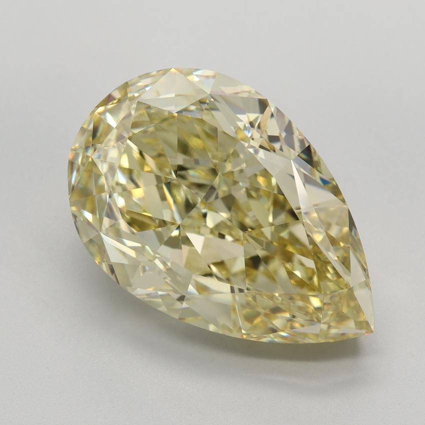 11.39 Ct. Fancy Intense Yellow Pear Lab Grown Diamond