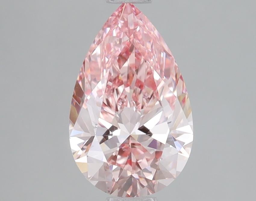1.55 Ct. Fancy Intense Pink Pear Lab Grown Diamond