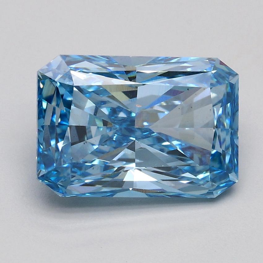 2.07 Ct. Fancy Vivid Blue Radiant Lab Grown Diamond