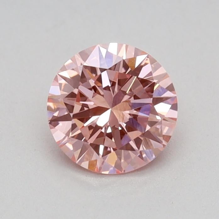 0.42 Ct. Fancy Vivid Pink Round Lab Grown Diamond