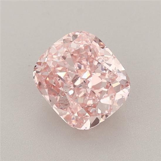 1.00 Ct. Fancy Vivid Pink Cushion Lab Grown Diamond