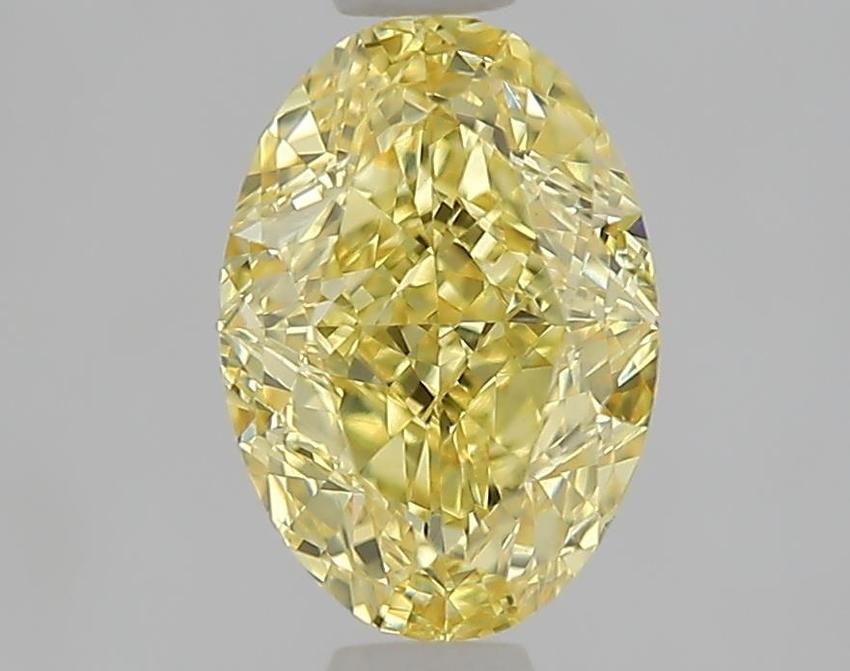 1.53 Ct. Fancy Intense  Yellow Oval Lab Grown Diamond