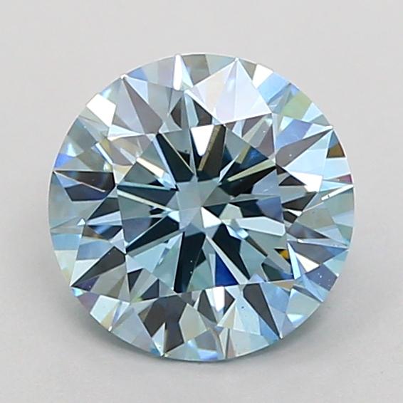 1.50 Ct. Fancy Vivid  Blue Round Lab Grown Diamond