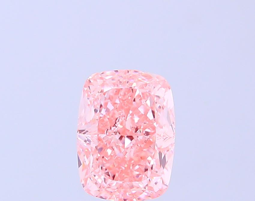 2.09 Ct. Fancy Vivid  Pink Cushion Lab Grown Diamond