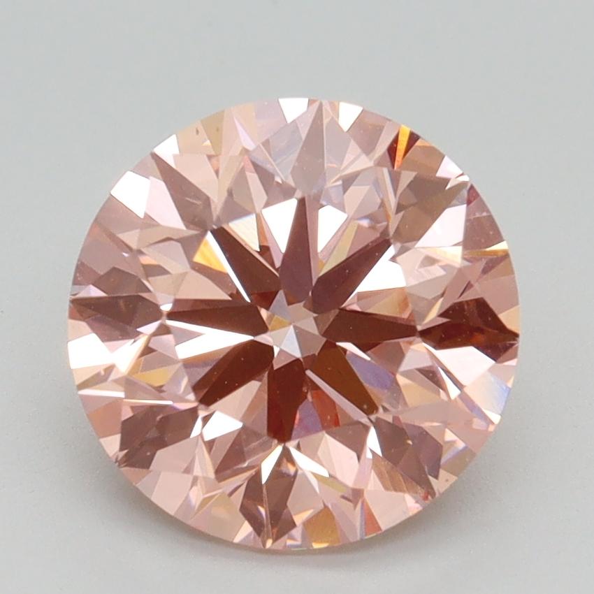 2.70 Ct. Fancy Intense Pink Round Lab Grown Diamond