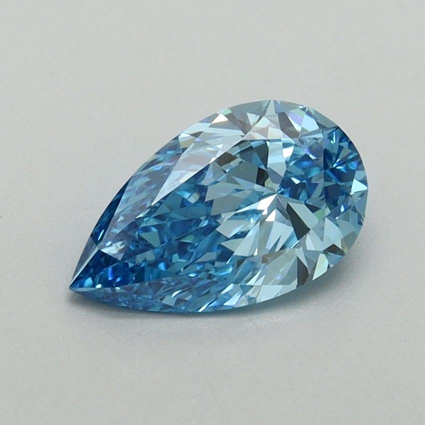 1.02 Ct. Fancy Vivid Blue Pear Lab Grown Diamond