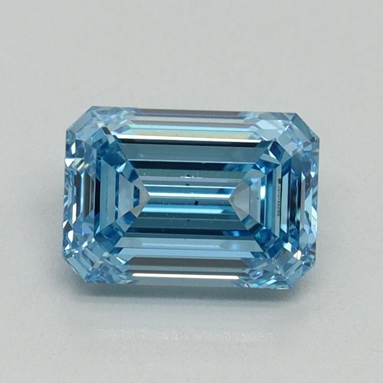 1.09 Ct. Fancy Vivid Blue Emerald Lab Grown Diamond