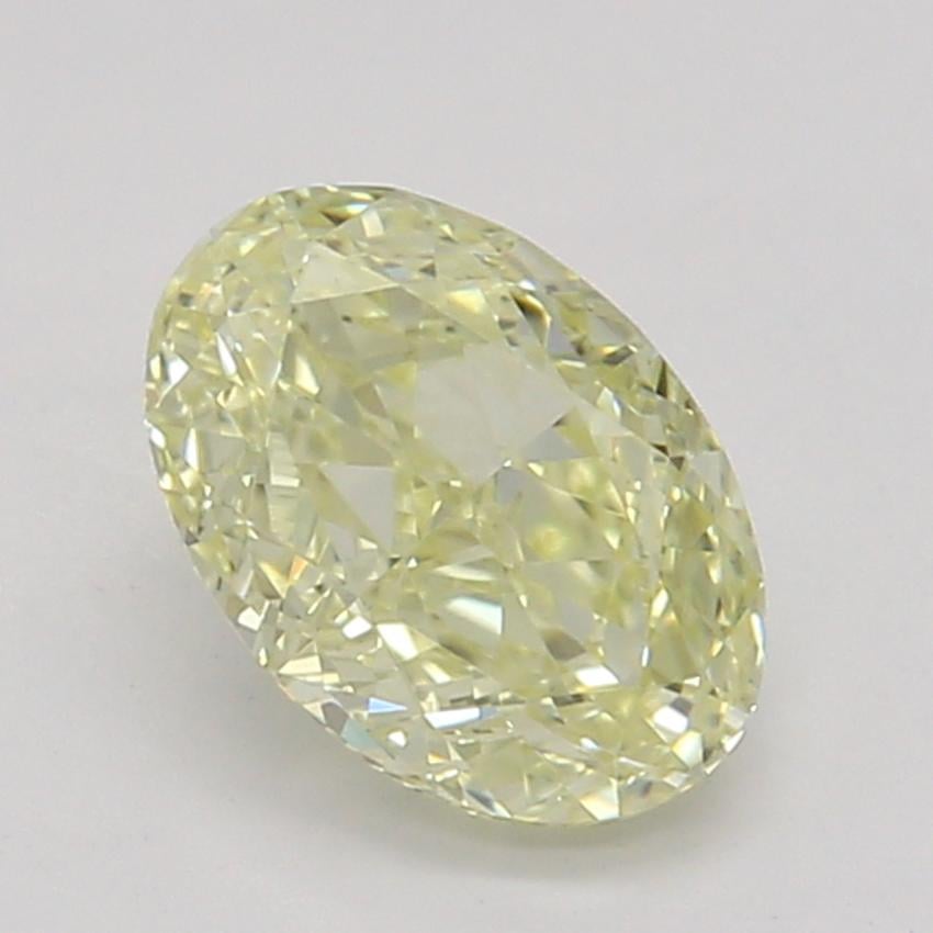 0.50 Ct. Fancy Light Yellow Oval Diamond