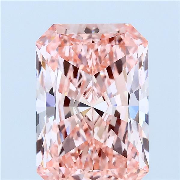 2.74 Ct. Fancy Vivid Pink Radiant Lab Grown Diamond