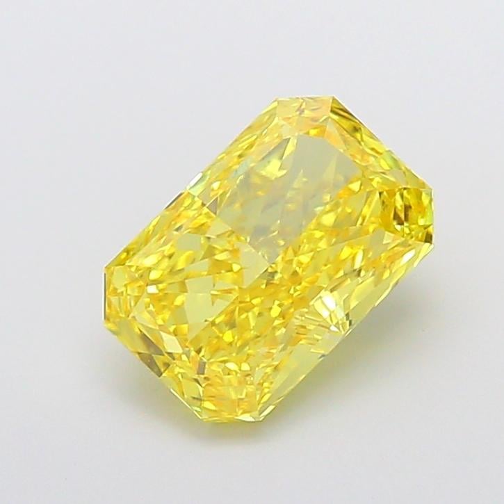 3.13 Ct. Fancy Vivid Yellow Radiant Lab Grown Diamond