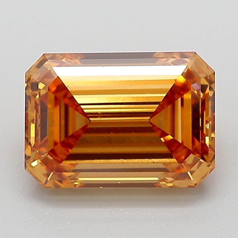 2.10 Ct. Fancy Light  Brown Emerald Lab Grown Diamond
