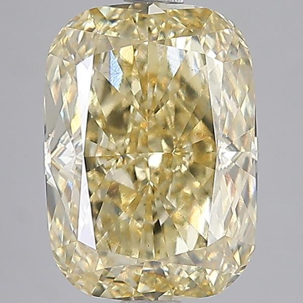 4.00 Ct. Fancy Yellow Cushion Lab Grown Diamond