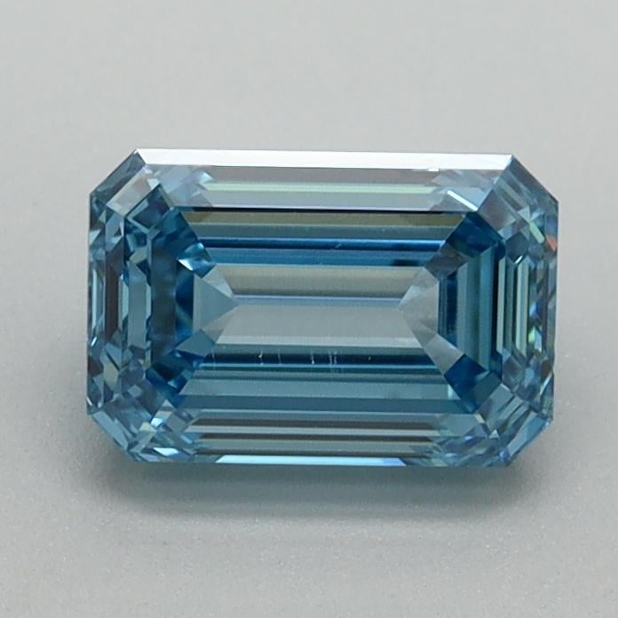 1.06 Ct. Fancy Vivid Malibu Blue Emerald Lab Grown Diamond
