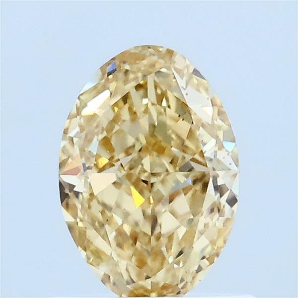 1.02 Ct. Fancy Yellow Oval Lab Grown Diamond