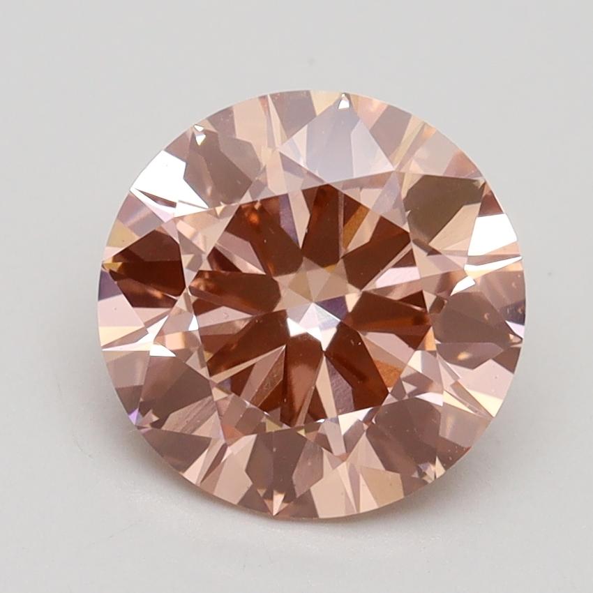 2.11 Ct. Fancy Intense Pink Round Lab Grown Diamond