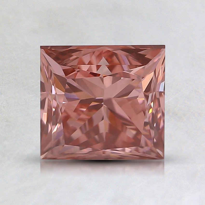 1.62 Ct. Fancy Vivid Pink Princess Lab Grown Diamond