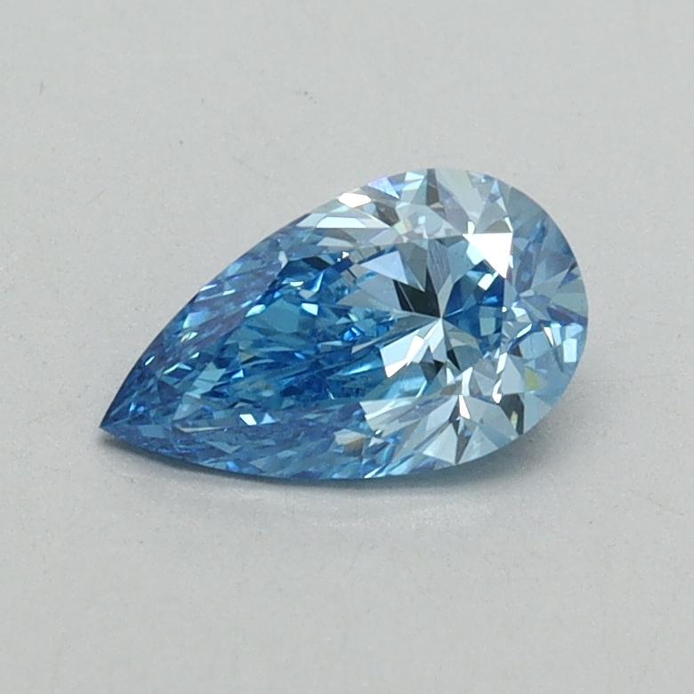 0.56 Ct. Fancy Vivid Blue Pear Lab Grown Diamond