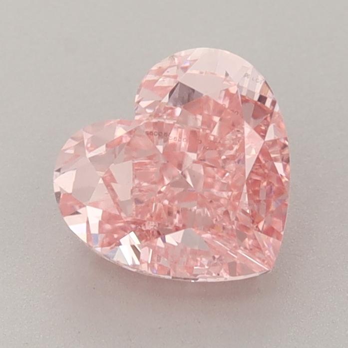 1.53 Ct. Fancy Vivid  Pink Heart Lab Grown Diamond