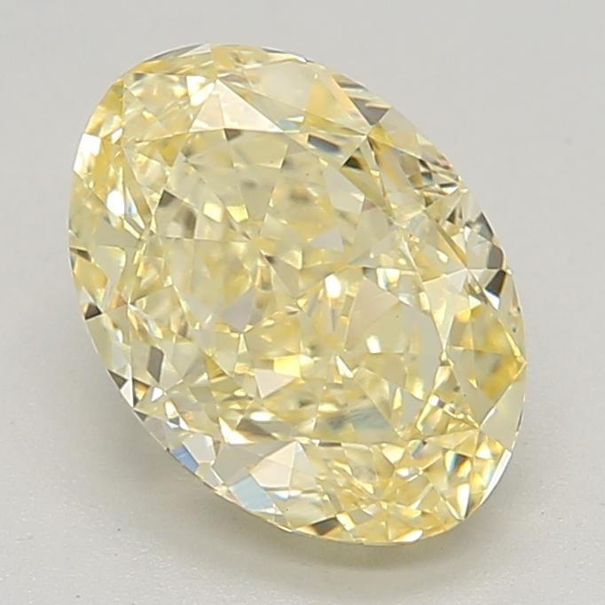2.46 Ct. Fancy Intense Yellow Oval Lab Grown Diamond