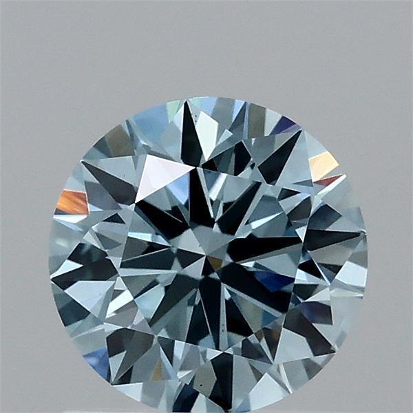 1.05 Ct. Fancy Vivid Blue Round Lab Grown Diamond