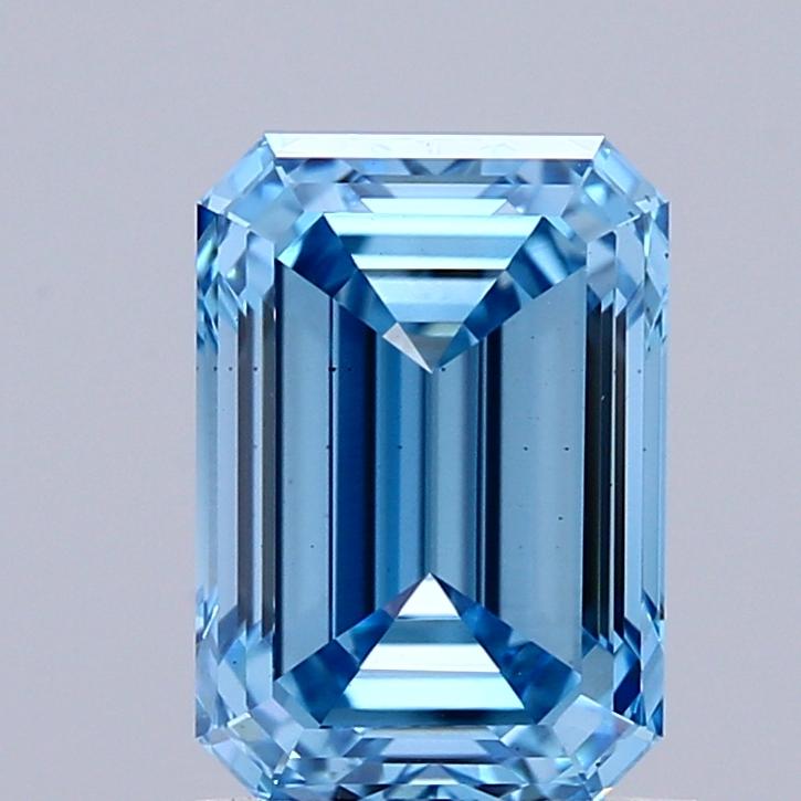 1.50 Ct. Fancy Vivid Blue Emerald Lab Grown Diamond