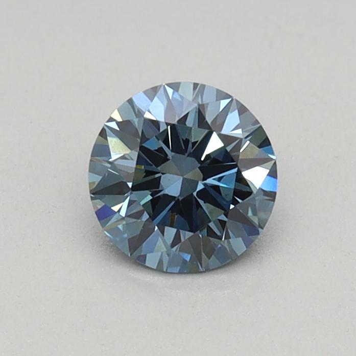 0.31 Ct. Fancy Vivid Blue Round Lab Grown Diamond