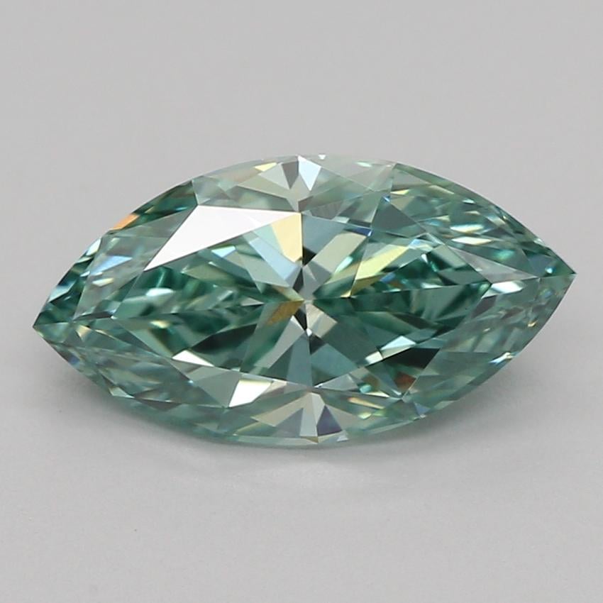 1.02 Ct. Fancy Vivid Green Marquise Lab Grown Diamond