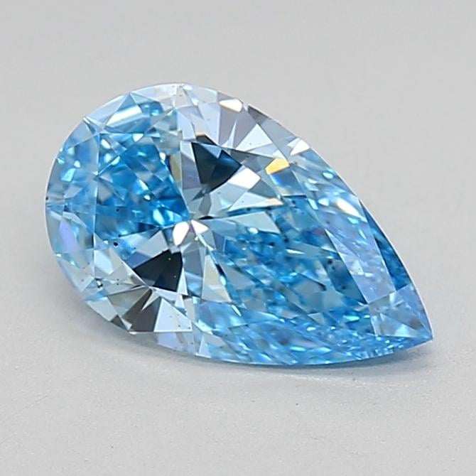 1.03 Ct. Fancy Vivid Blue Pear Lab Grown Diamond