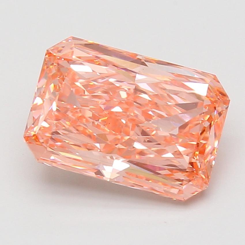 4.56 Ct. Fancy Vivid Pink Radiant Lab Grown Diamond