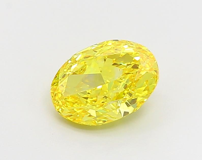 2.00 Ct. Fancy Vivid  Yellow Oval Lab Grown Diamond