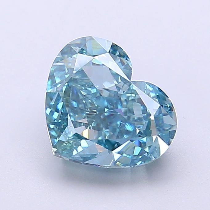 2.03 Ct. Fancy Vivid  Blue Heart Lab Grown Diamond