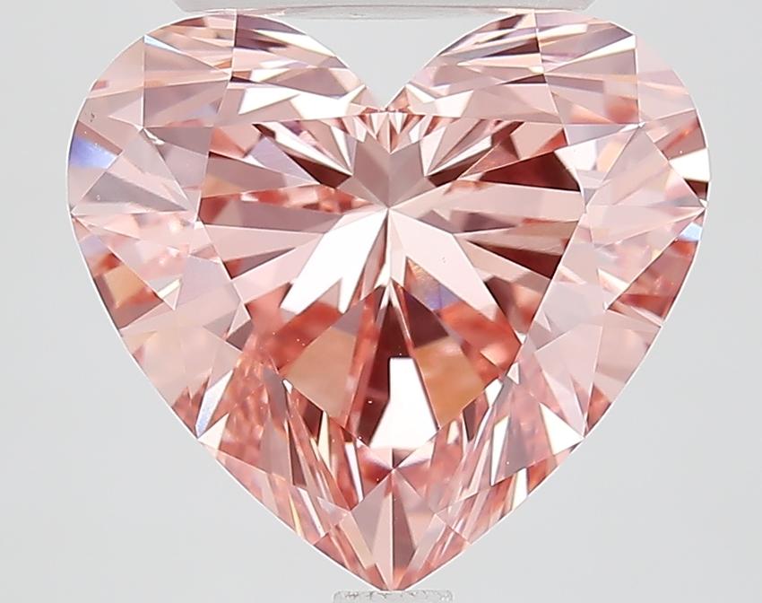 5.31 Ct. Fancy Vivid Pink Heart Lab Grown Diamond