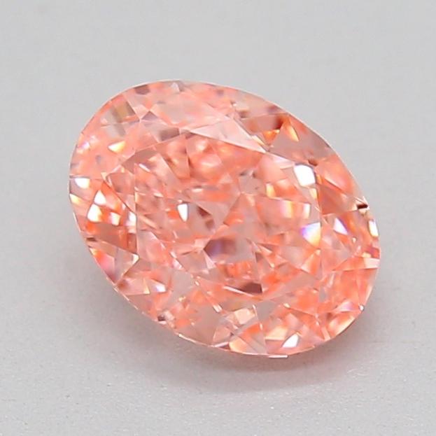 0.53 Ct. Fancy Vivid Pink Oval Lab Grown Diamond