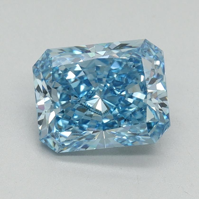 1.50 Ct. Fancy Vivid Blue Radiant Lab Grown Diamond